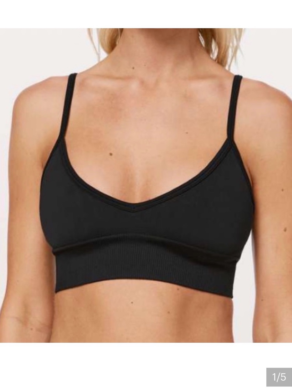 EUC Lululemon Black Eb to street bra size 2